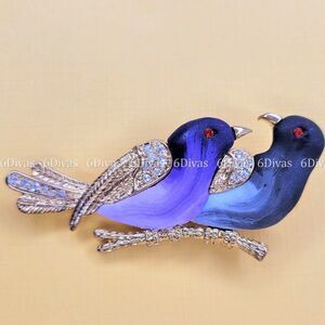 𝅺TWO Birds Brooch Pin